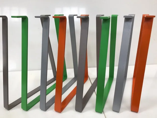 Black steel coffee table legs 1