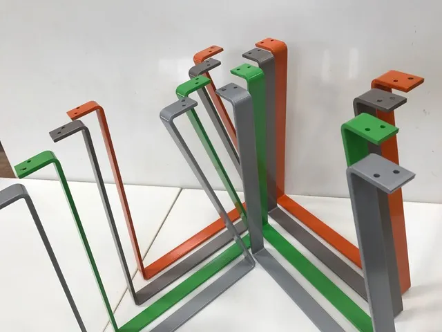 Black steel coffee table legs 3