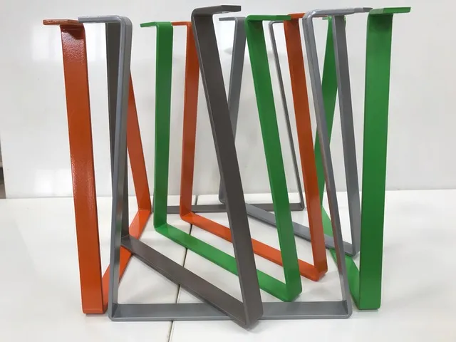 Black steel coffee table legs 6